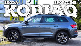 New Skoda Kodiaq Sportline 2021 Review Interior Exterior [upl. by Ahsela672]