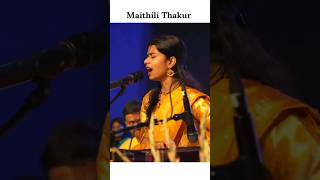 Maithili Thakur doing taan LIVE Performance [upl. by Normy]