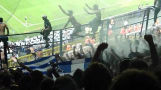 Fenerbahce  PAOK Muslimovic Goal PAOK FANS [upl. by Maritsa]