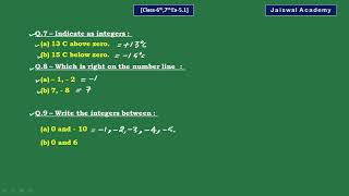 Indicate as Integers  Which is right on the number line  Write the integers between [upl. by Drabeck]