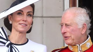 Royal Fans Couldnt Look Away From Kate amp Charles At 2024 Trooping The Colour [upl. by Selim]