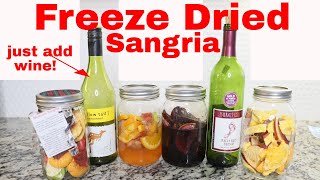 Freeze Dried Sangria Wine  Using Freeze Dried Fruits [upl. by Akirehc]