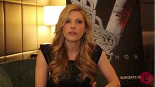 Katheryn Winnick interview for Historys Vikings [upl. by Rip306]