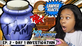 Real Lawyer Reacts to Phoenix Wright Ace Attorney TampT  Ep 2 Day 1 Investigation  Stolen Turnabout [upl. by Selassie75]