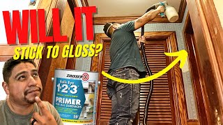 Zinsser Primer The Ultimate Test On Glossy Trim paint [upl. by Cohby]