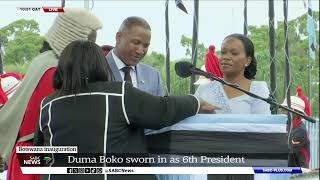 Botswana Inauguration  President Duma Gideon Boko sworn is as 6th leader [upl. by Juback950]