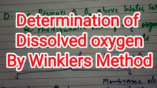 Determination of Dissolved Oxygen in WaterDO Winklers Azide Method Water Analysis MEVL012 IGNOU [upl. by Allx973]