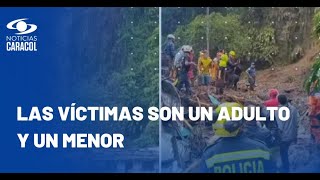 Tragedia en Dosquebradas deslizamiento cayó sobre dos casas y al menos dos personas murieron [upl. by Immij259]