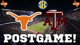 Texas Longhorns  Texas AampM Aggies Postgame Show  LIVE  Texas Football  113024 [upl. by Wie]