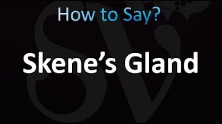 How to Pronounce Skene’s Gland correctly [upl. by Llewon]