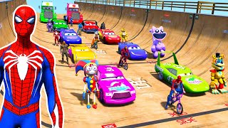 GTA V Epic New Stunt Race For Car Racing Challenge by Trevor and Shark 300 [upl. by Mandi]