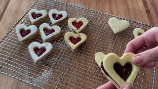 Valentine’s Linzer Cookies treksandbites [upl. by Manly]