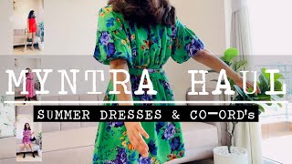 Myntra Fashion Sale Haul  Affordable Dresses amp CoOrd Sets [upl. by Nayk381]