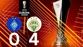 Dinamo Kijev vs Ferencváros Kiemelések  Gólok 04  UEFA Európa Liga 2425 [upl. by Atimed]