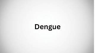 How to Pronounce Dengue in English [upl. by Anaeel]