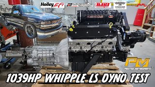 1039HP Pump Gas Whipple Supercharged LS Dyno Test for Rogers 99 Silverado at Prestige [upl. by Adey710]