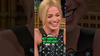 Margot Robbie Net Worth Through The Years shorts [upl. by Orelia]