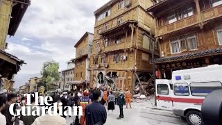 Deadly earthquake hits southwest China [upl. by Emlynne279]