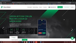 STORMGAIN Aplicación de Trading Crypto con Cuenta Demo de 50000 USDT [upl. by Ximenes865]