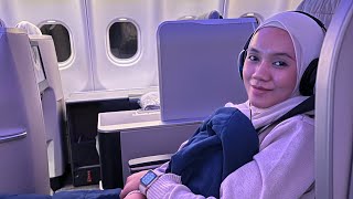 BALIK MALAYSIA NAIK FLIGHT BUSINESS CLASS MALAYSIA AIRLINES MAS  BYEBYE JEPUN [upl. by Dlabihcra]