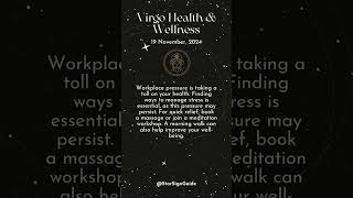 Horoscope Daily  Virgo Daily Horoscope  191124  Health Wellness Love amp Relationship [upl. by Amr]