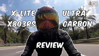 Xlite X803RS Ultra Carbon motorcycle helmet review [upl. by Reseda352]