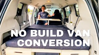 No Build Mini Van Camper Conversion  Dodge Caravan [upl. by Neyuq]