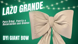 Lazo Gigante para Arbol de Navidad Puerta Decoración con Globos  DYI Giant Bow 🎀✨ [upl. by Dawn820]