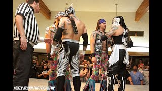 Lucha Brothers vs Young Bucks PWG Head Like A Cole Highlights [upl. by Aivatnwahs]