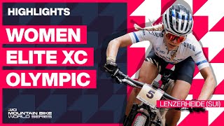 Lenzerheide  Women Elite XCO Highlights  2023 UCI MTB World Cup [upl. by Trahurn]