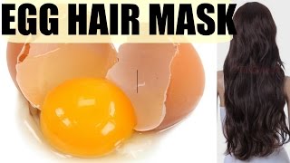 EGG HAIR MASK For DRY FRIZZY HAIR and FAST HAIR GROWTH  SuperPrincessjo [upl. by Thedrick910]