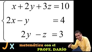 SISTEMA DE ECUACIONES DE 3x3  CON ECUACIONES INCOMPLETAS [upl. by Joleen349]