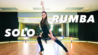 Girls Rumba Solo Latin Dance Intermediate Level Routine  Dafna Choreography  StyleMe [upl. by Atteuqal]