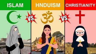 islam vs christianity vs hinduism comparison  religion comparison 2024 [upl. by Mena]