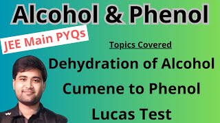 Lucas Test  Dehydration of Alcohol  JEE Main PYQ Organic Chemistry [upl. by Emor]