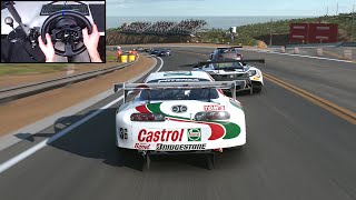 Castrol TOMs Toyota Supra  Grand Valley Highway 1 Sophy AI  Gran Turismo 7  Steering Wheel [upl. by Rich]