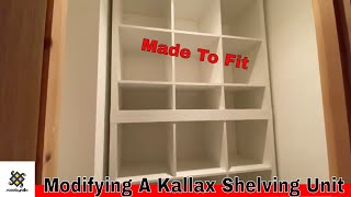 How To Modify An Ikea Kallax Shelving Unit To Fit [upl. by Huberman]