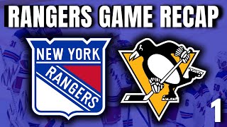 Rangers Shutout Penguins  New York Rangers Game Recap [upl. by Mlohsihc967]