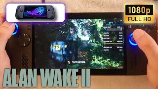 ASUS ROG Ally X  Alan Wake 2  1080p  AFMF 2  Low settings [upl. by Haletta728]