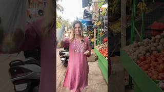 “Ukrainian Girl buys Aloo Kaanda in India” 🇮🇳 😍 [upl. by Arytahs]