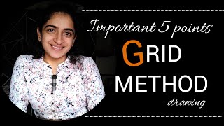 How to use grid method for drawing  GRID METHOD  Sonu arts  grid method easy [upl. by Lacey]