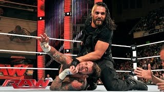 CM Punk vs Seth Rollins Raw Dec 30 2013 [upl. by Ynogoham255]