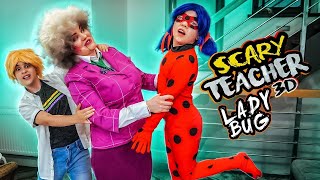 Ladybug contre Scary Teacher 3D   Adrien a brisé le cœur de Marinette  Français GARDIENS [upl. by Naamann]