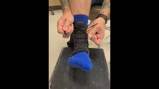 Lace up ankle brace laso fitting instructions [upl. by Melone158]