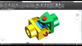 How to make Universal Joint In AutoCAD [upl. by Anelah]