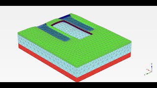 المحاضرة 17  Plaxis 3D  Retaining structures and Shoring systems for deep excavation  Part 1 [upl. by Clarhe369]