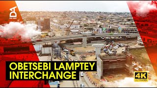 Construction of the Obetsebi Lamptey interchange in Ghana a worldclass infrastructure project  4K [upl. by Gesner]