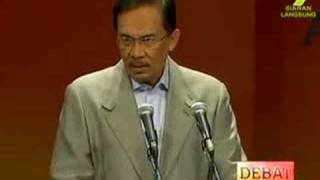 Debat  Anwar Ibrahim dan Shabery Cheek 1 [upl. by Cayser577]