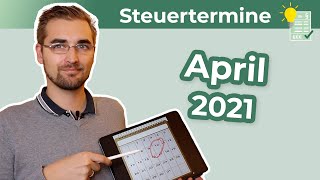 Steuertermine April 2021 [upl. by Alesi]