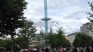 Amazing Flying Swings Ride South Bank London  Must See [upl. by Kawasaki]